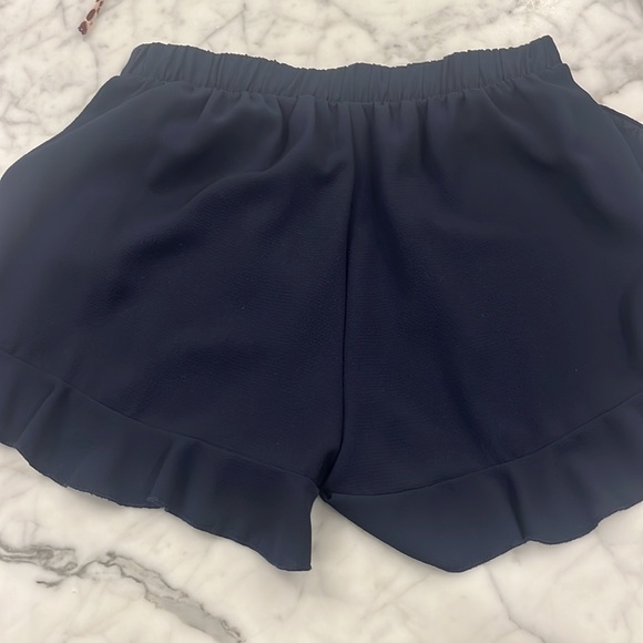 Navy Ruffle Shorts - Picture 3 of 5